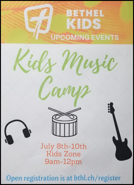 Kids Summer Music Camp at Bethel Church, Richland WA